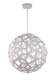 Large Wood Sphere Light Fixture White With Light Bulb Turned On Sphere Light Fixture Sphere Light White Light Fixture