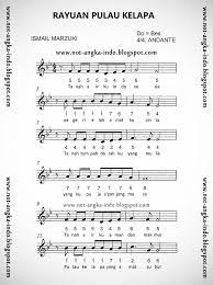 Not Angka Lagu Rayuan Pulau Kelapa