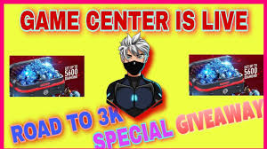 50 players parachute onto a remote island, every man for himself. Free Fire Live Live Giveway Game Center Is Live Youtube
