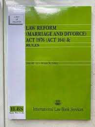 Neither partner had to prove fault lay with their husband or wife any longer, and as a result the divorce rate shot up. Law Reform Marriage And Divorce Act Textbooks On Carousell