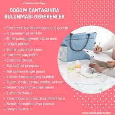 dogum cantasinda bulunmasi gerekenler hastane cantasi yenidogan bakimi emzirme