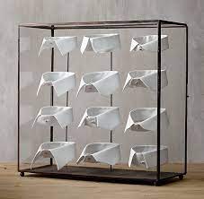 Currently On Sale At Restoration Hardware Are Edwardian Tailor S Collars The Display Case Comes In Small And Lar Shirt Display Tailoring Shop Bespoke Shirts