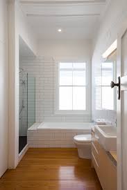 Perfect for flooring & wall decor projects. White Surfaces And Subway Tiles Complement Wood Trends