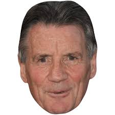 Michael Palin (Grey Hair) Celebrity Mask, Flat Card Face