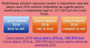Include și modulul de sume compensatorii. Chirci Ambii De Fapt Calculator Salariu Net 2018 Avansat Mentallytoughskaters Com