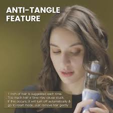 Lena Smart Anti-stuck Ceramic Ionic Barrel 360 Auto Hair Curler Rotating  Electric Automatic Curling Iron Wand