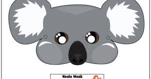 Free Printable Koala Mask For Kids Mother Natured Mask For Kids Koala Costume Koala