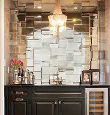 We carry a huge selection of tiles for kitchens, pools & more. Wet Bar W Mirrored Tile Wall Bars For Home Mirror Tile Backsplash