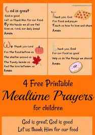 Your kids will enjoy learning and praying these simple prayers with rhyme and cadence. Easy To Learn Short Mealtime Prayers To Teach The Children Intelligent Domestications