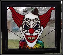 I was 17 years old then. Original Aga Scary Clown Stained Glass Panel Etsy Stained Glass Stained Glass Panel Stained Glass Panels