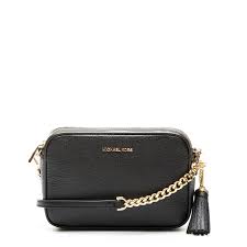 Lengte van de tas is verstelbaar. Michael Kors Jet Set Black Crossbody 32f7ggnm8l 001