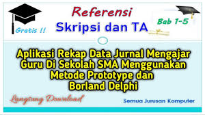 Check spelling or type a new query. Skripsi Aplikasi Rekap Data Jurnal Mengajar Guru Di Sekolah Sma Dengan Metode Prototype Youtube