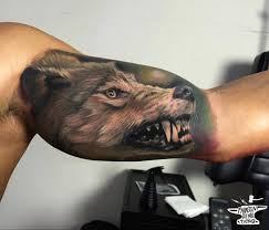 Wolf Arm Tattoo Wolf Tattoos Men Inner Bicep Tattoo Cool Arm Tattoos
