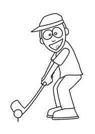 Kids Playing Golf Coloring Page Coloring Pages Sports Coloring Pages Kids Playing