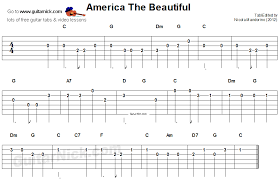 America The Beautiful Easy Guitar Lesson Guitarnick Com