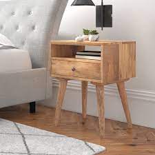 See more ideas about bedside table, wooden bedside table, furniture bedside table. George Oliver 1 Drawer Solid Wood Bedside Table Reviews Wayfair Co Uk