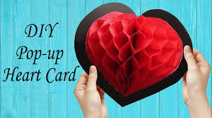 This is an easy heart explosion card for beginners. Diy Love Heart Pop Up Card Easy Crafts For The Valentine Day Youtube