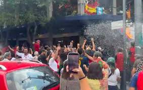Españoles en CdMx celebran triunfo de España en la Copa Mundial 2026
