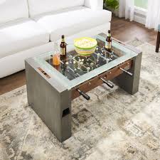 This is more than just a foosball table, it is an impressive conversation piece and center piece. The Foosball Cocktail Table Hammacher Schlemmer