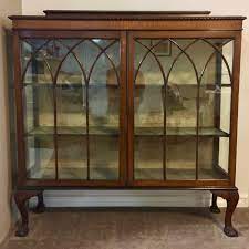 Mahogany Two Door Display Cabinet