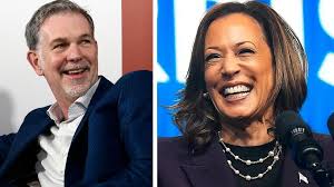Reed Hastings, medgrundare till Netflix, har donerat 75 miljoner till  Kamala Harris