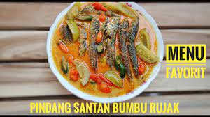 1 sdt terasi goreng 5. Pindang Santan Bumbu Rujak Youtube