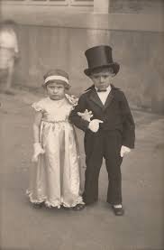 Just Married 1920s Original Vintage French Rare Real Photo Wedding With Kids Just Married Wedding Couples