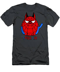 spidercat mens t shirt athletic fit