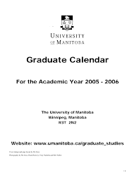 Https Umanitoba Ca Student Records Media 05 06 Uofm Grad Calendar Pdf