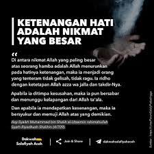 Dakwah Salafiyah Aceh On Instagram Ketenangan Hati Adalah Nikmat Yang Besar Join Share Channel Telegram Https T Me Dakwahsa In 2020 Islamic Quotes Islam Iman