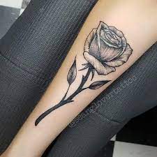 A very tiny small rose tattoo on wrist of girl. Top 61 Best Black And White Rose Tattoo Ideas 2021 Inspiration Guide
