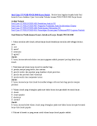 Contoh soal narative pilihan ganda dan pembahasannya narrative text the story of the smart parrot a man in puerto rico had a wonderful parrot. Doc Soal Beserta Pembahasan Kunci Jawaban Karya Ilmiah Pdgk4560 Nurleni Firman Academia Edu