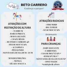 quer conhecer um pouquinho mais do beto carrero essas sao as atracoes presentes no parque observe que temos desde atrac beto carrero malas de viagem parque