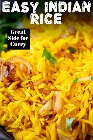 Learn How To Make This Easy Indian Rice A Delicious Side Dish Perfect For Serving With A Curry With Only A Handfu In 2020 Indian Rice Indian Rice Recipes Pilau Rice