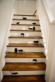 80 Easy Diy Halloween Decoration Ideas Stair Decor Painted Staircases Stair Art
