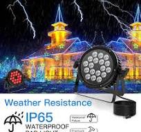 UKing 12PCS 180W Bühnenlicht Outdoor, RGBW LED Par Strahler IP65  Wasserdicht, 4/8 CH Party Beleuchtung Ideal fürHochzeit Rasen Theater Disco  Club