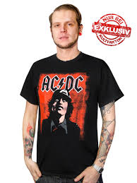 Ac/dc power beverage 2015 mens womans gray short sleeve tshirt tee shirt. Ac Dc T Shirt Fanshirt Angus Young Limited Edition Schwarz Rot Gunstige Faschings Kostume Bei Karneval Megastore