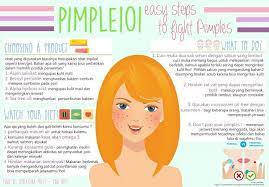 Cara Mudah Menghilangkan Jerawat Infografis Kesehatan Infografis Kesehatan Pinterest