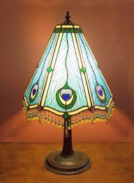 Stained Glass Table Lamp Peacock Etsy In 2020 Stained Glass Table Lamps Glass Table Lamp Stained Glass Lamp Shades