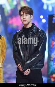 Echter name wang jackson (王嘉爾). Hong Kong Sanger Und Schauspieler Jackson Wang Von Der Sudkoreanischen Boy Group Got7 Nimmt An Einer Enthullungszeremonie Fur Seine Wachsfigur Im Madame Tussauds Hong Kong Wachsmuseum In Hong Kong China Am 28