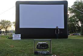 Turn your backyard into a movie theatre! Inflatable Movie Screen Outdoor Cinema Rental Salt Lake City Utah Canyon Party Rental