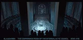 Council Chamber By Jackeavesart On Deviantart Fantasy Concept Art Council Chamber Concept Art