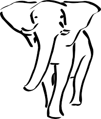 Line Drawing Elephant Clipart Best Elephant Sketch Elephant Clip Art Elephant Outline
