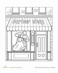 Check out the newly formatted refinery29 shopping page to access the best shopping resources around! Paint The Town Barber Shop Worksheet Education Com Community Places Coloring Pages Community Helpers Theme