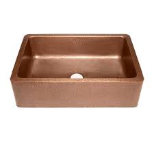 Sinkology Adams Farmhouse Apron Front Handmade Pure Solid Copper 33 In Single Bowl Kitchen Sink In Antique Copper Copper Farmhouse Sinks Apron Sink Kitchen Farmhouse Sink Kitchen