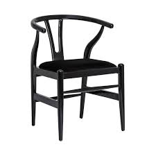 Black Lacquered Wooden And Black Fabric Dining Chair Midcentury And Danish Style Fabric Dining Chairs Chair Antique Dining Room Chairs