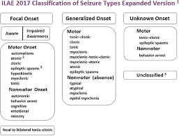 operational classification of seizure types by the