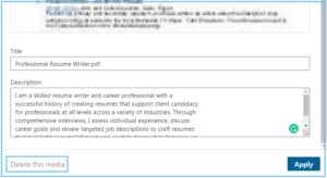 Though the linkedin profile is more important than ever to job seekers and hiring managers, it's a different tool than the traditional resume, which is here to stay, according to recruiters and career consultants. How To Remove Resume From Linkediin Delete Resume From Linkedin Lpws