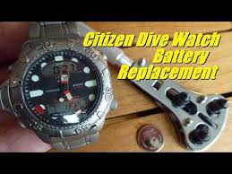 Citizen Promaster Dive Watch Battery Replacement Youtube