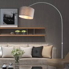Monzana Design Bogenlampe Bogenleuchte O25cm Stoffschirm